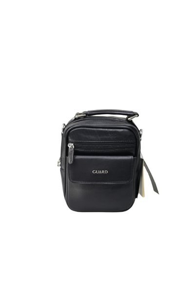 GUARD Mini Black Crystal Genuine Leather Handbag - Grd2412Wt1845