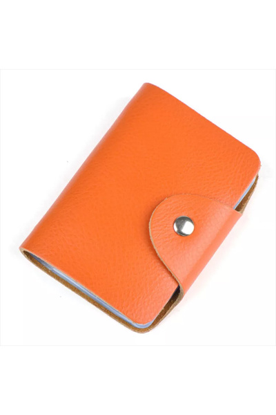 Generic Card Holder Organizer 24 Slots Orange