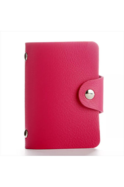 Generic Card Holder Organizer 24 Slots Pink