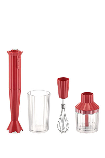 Alessi Plisse Red Blender Set