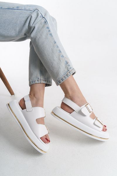 MARSEDO Women's High Sole Banded Light Sole Daily Sandals Elina