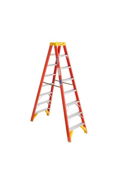 WERNER 8FT TWIN STEP Fiberglass Ladder T6208