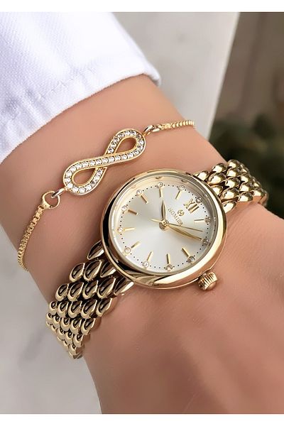 Homies Original Invoice Waterproof Women's Wrist Watch with Bracelet Gift
