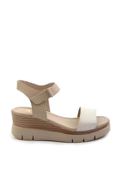 Bambi Nude Leather Kadın Sandalet K05465048503