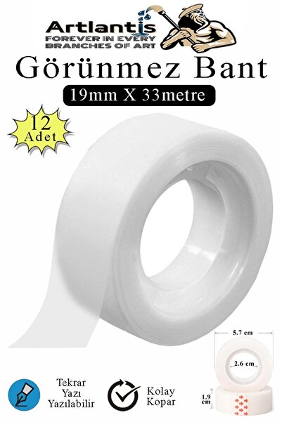 Artlantis Bandă invizibilă 19x33 metri 12 bucăți Bandă invizibilă transparent...