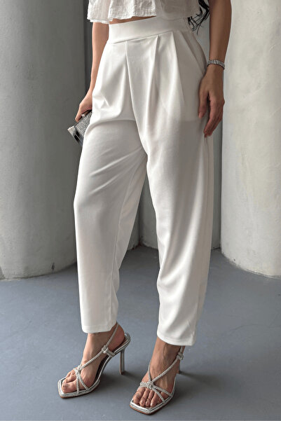 Paw Garage Pantaloni confortabili Scuba Harem - țesătură creponată