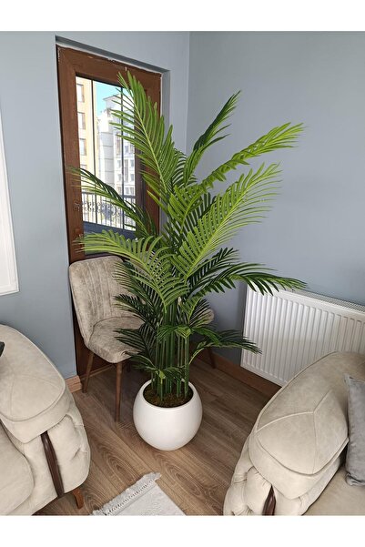 İremÇiçekçilik Yapay Çiçek Uygula 200 Cm Areka Yapay Ağaç Salon Çiçeği