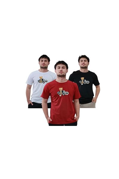 TKT Μπλουζάκι με στάμπα Unisex Comfortable Fit 3 τεμαχίων