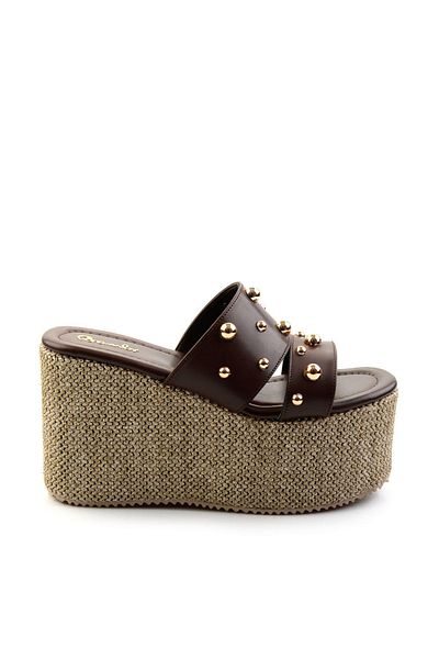 Bambi Brown Women's Slippers Model No: K 04209223009