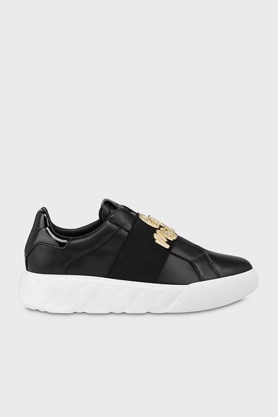 Love Moschino Stone Logo Leather Sneaker Shoes Shoes Ja15064G1Mia400A