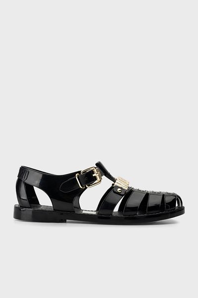 Moschino Lettering Logo Window Sandals Sandals Ma16501G1Mm20 000