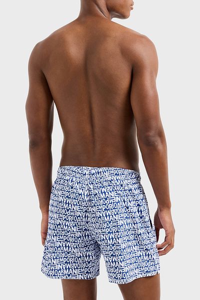 Emporio Armani Λογότυπο τυπωμένο κανονική εφαρμογή Κανονική μέση Μαγιό Κοντό ανδρικό ΜΑΓΙΟ ΚΟΝΤΟ EM 000583   AF12343 FB16