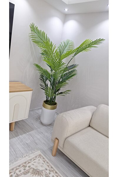 İremÇiçekçilik Yapay Çiçek Uygula 210 Cm Vip Areka 18 Yaprak Yapay Ağaç Salon...