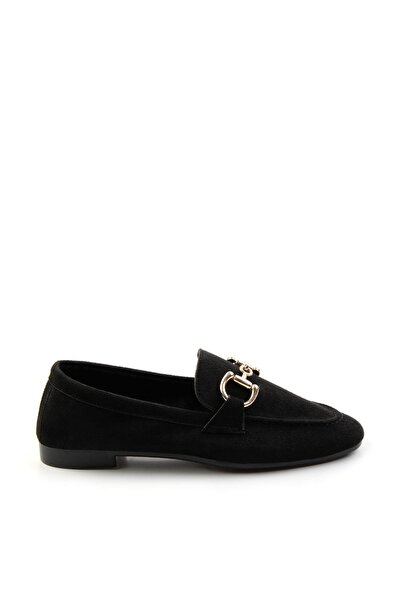 Bambi Siyah  Kadın Loafer Ayakkabı K01688011002
