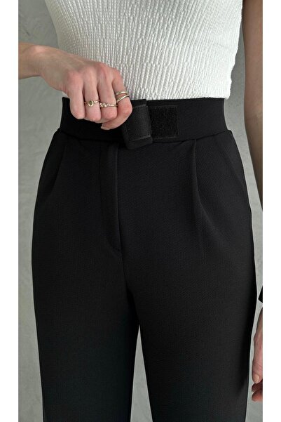 Paw Garage Women's Lunor Waist Velcro Palazzo Pants, Lycra High Waist Pants