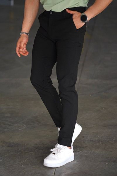 JACK CAPRİO Ανδρικό παντελόνι από βαμβακερό Lycra Stretch Waistband ποιότητας Old Money