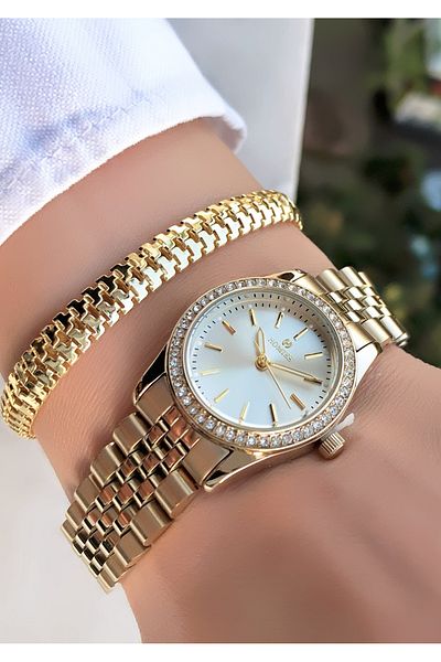 Homies Original Invoice Waterproof Women's Wrist Watch with Bracelet Gift