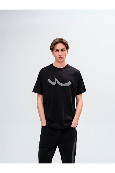 Ltb Crew Neck Short Sleeve Regular Anthracite T-Shirt
