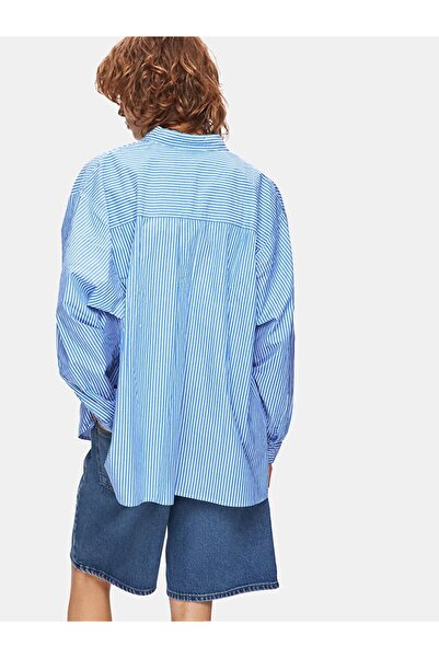 Ltb Cămașă albastră țesută cu dungi de bază