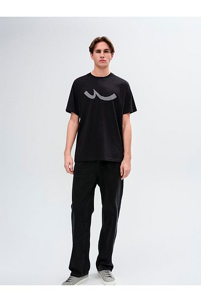 Ltb Crew Neck Short Sleeve Regular Anthracite T-Shirt