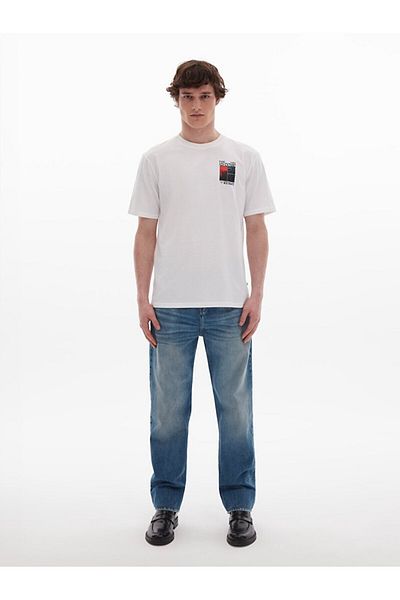 Ltb Κανονικό T-shirt κρέμας