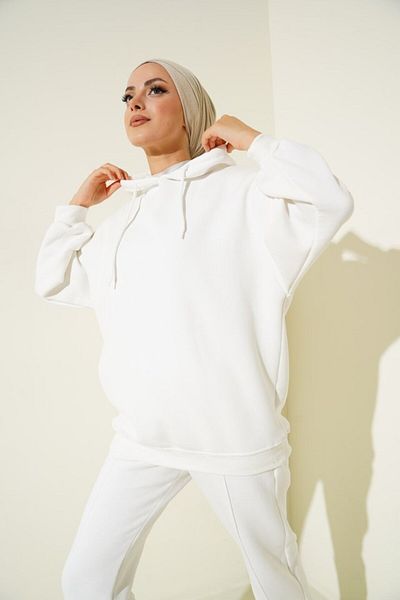 JANES 55434 Σετ φόρμας Oversize - Λευκό