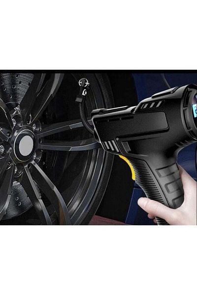 COOYA Rechargeable Tire Inflatable Pump Portable Air Compressor,120W Air Pump,battery 2000mAh,Use at night