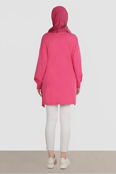 Alvina 42856 Model Print Detailed Tracksuit Tunic