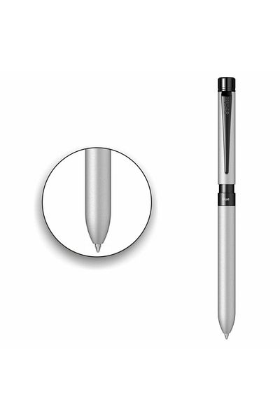 Scrikss Custom Your Name 83 Trio Sport Silver Gray Multifunctional Pen