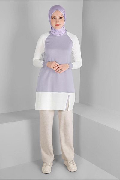 Alvina COLOR BLOCKED KNITWEAR TUNIC 43168