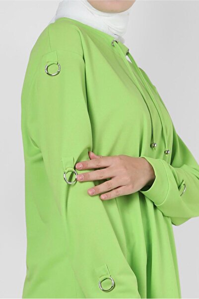 Alvina METAL ACCESSORIES COLLAR TIE TRACKSUIT TUNIC 43851