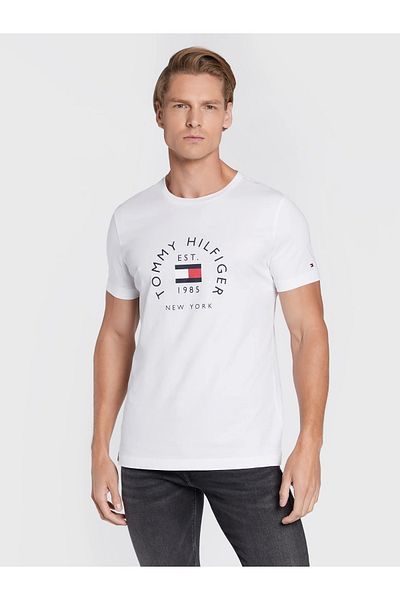 Tommy Hilfiger Th Slim Fit T-shirt - Flagge Pattern