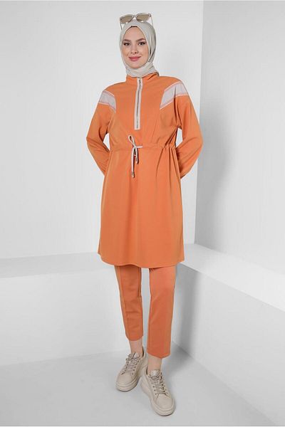 Alvina Gathered Waist Stripe Detailed Tunic 43840