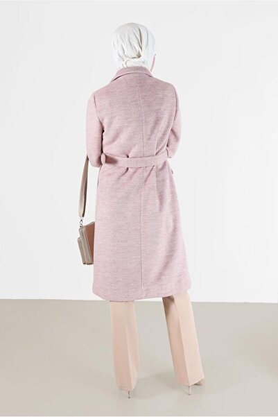 Alvina BUTTONED BELLY CROWACE COLLAR COAT 90282