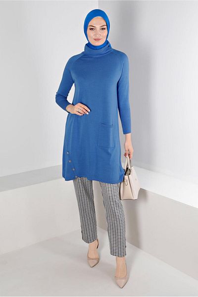 Alvina Pantaloni cu model Houndstooth 70443