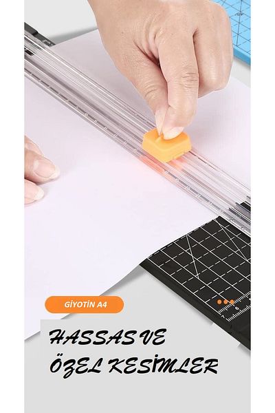 shop A4 Paper Cutter Paper Cutting Machine Sliding Guillotine Precision Scissor Cutting Tool with Transparent Ruler