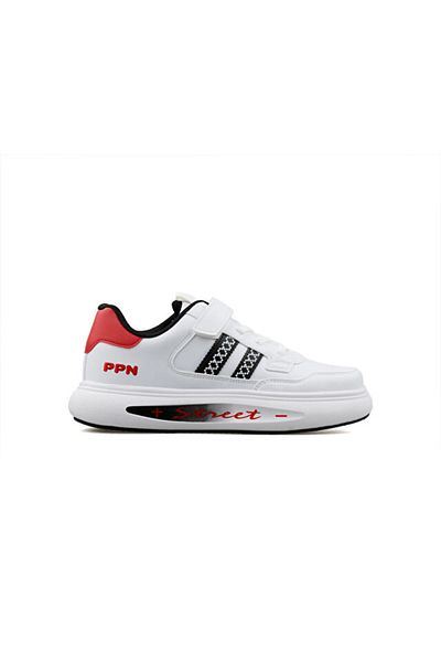 pepino 1936 Filet White Black Unisex Children's Casual Shoes 1936-Filet-White-Black White