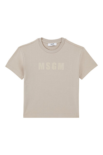 MSGM Comfort T-Shirt for Kids - Light/Pastel Brown