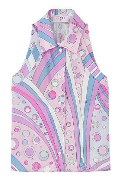 Emilio Pucci تي شيرت بنمط تجريدي للأطفال