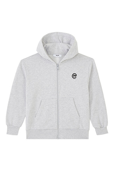 MSGM Zippered Hooded Sweatshirt for Kids