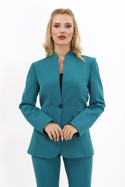 ÖNDER ÖZSOY Self-Standing Collar Jacket-Oil