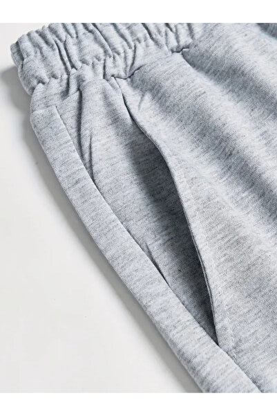 Touz Moda Skull Graffiti Printed Gray Shorts