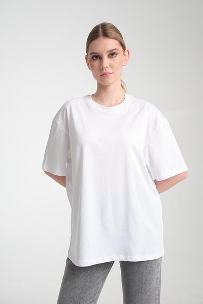 Store 100% Cotton, Crew Neck, Oversize, Short Sleeve Basic T-Shirt