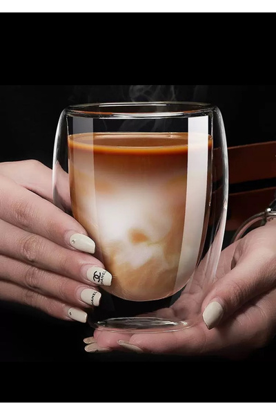 Vivien Home 380 ml Çift Camlı Çift Cidarlı Bardak
