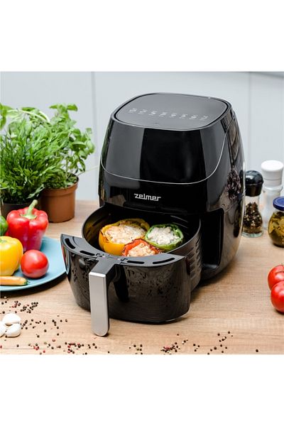 Zelmer Friteuza cu aer cald Zelmer ZAF5500B, 1500 W, 5 L, 8 programe automate