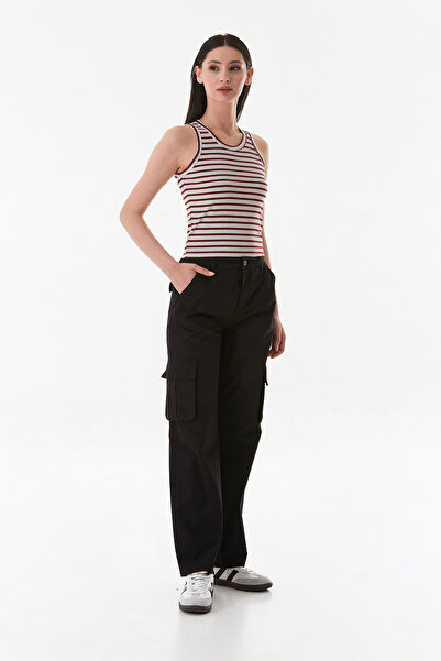 Fulla Moda Striped Halter Neck Body