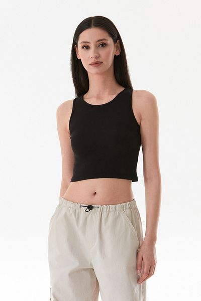 Fulla Moda Basic Ribbed Halter Neck Modal Body