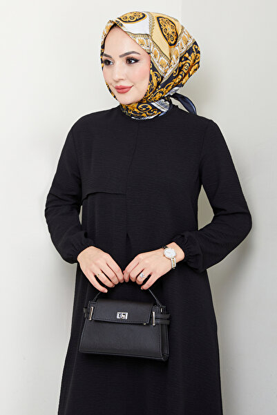 ModaMerve Manşeti Lastikli Takım 4013MH1062-M Siyah