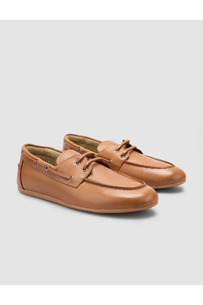 Cabani 100% Genuine Leather Tan Women's Loafer