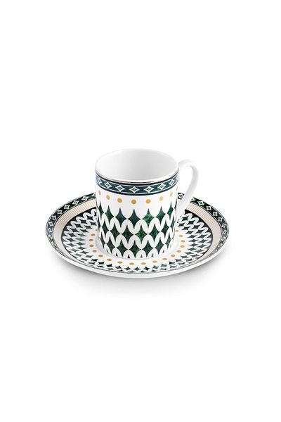 Karaca Melda Coffee Cup and Saucer 105 ml